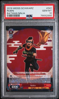 2019 Weiss Schwarz Batman Ninja 041 Robin PSA 10