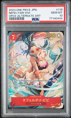 2023 One Piece Japanese Kingdoms Of Intrigue Nefeltari Vivi Alternate Art PSA