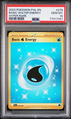 2023 Pokemon Pal En-paldea Evolved 279 Basic Water Energy PSA