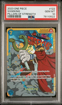 2023 One Piece Pillars Of Strength 122 Sogeking PSA