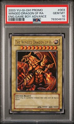 2003 Yu-gi-oh! Promo 003 The Winged Dragon Of Ra English Game Boy Advance PSA 10