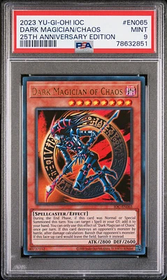 2023 Yu-gi-oh! Invasion Of Chaos 25th Anniversary Edition En065 Dark Magician Of Chaos PSA 9