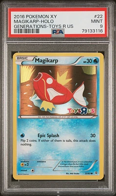 2016 Pokemon Xy Generations 22 Magikarp PSA 9