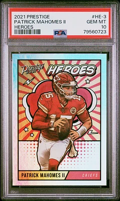 2021 Panini Prestige Heroes He-3 Patrick Mahomes Ii PSA