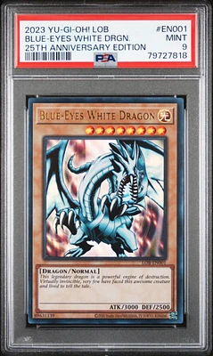 2023 Yu-gi-oh! Legend Of Blue Eyes White Dragon 25th Anniversary Edition En001 Blue-eyes White Dragon PSA