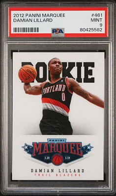 2012 Panini Marquee 461 Damian Lillard PSA 9