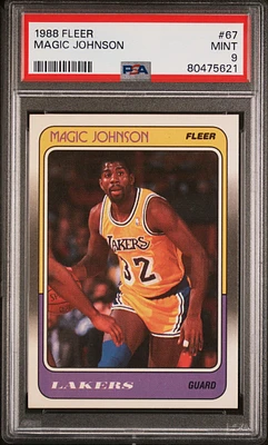 1988 Fleer 67 Magic Johnson PSA 9