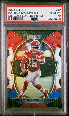 Panini Select Patrick Mahomes Ii Die-cut / Prizm PSA 10