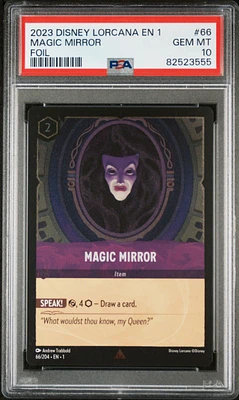 2023 Disney Lorcana En 1-the First Chapter 66 Magic Mirror Foil PSA 10