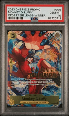 One Piece Promos Monkey D. Luffy PSA 10