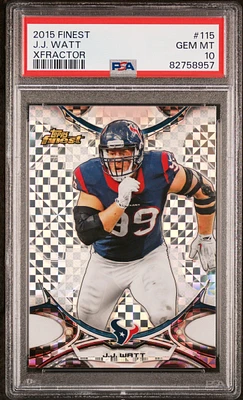 2015 Finest 115 J.j. Watt PSA 10