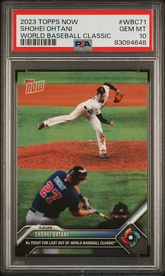 2023 Topps Now World Baseball Classic Wbc71 Shohei Ohtani PSA