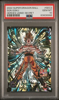 2022 Super Dragon Ball Heroes Ultra God Mission 2 Sec2 Son Goku Secret PSA 10