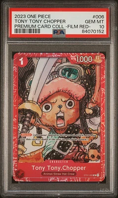 2023 One Piece Premium Card Collection -one Piece Film Red- 006 Tony Tony Chopper PSA 10