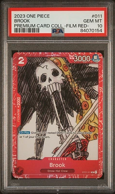 2023 One Piece Premium Card Collection -one Piece Film Red- 011 Brook PSA 10