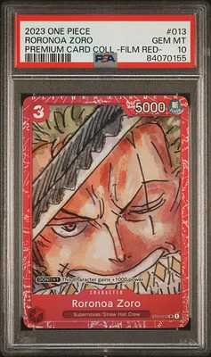 2023 One Piece Premium Card Collection -one Piece Film Red- 013 Roronoa Zoro PSA 10