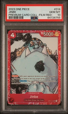 2023 One Piece Premium Card Collection -one Piece Film Red- 014 Jinbe PSA 10