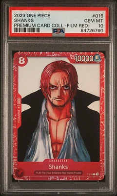 2023 One Piece Premium Card Collection -one Piece Film Red- 016 Shanks PSA 10