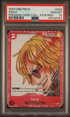 2023 One Piece Premium Card Collection -one Piece Film Red- 004 Sanji PSA 10