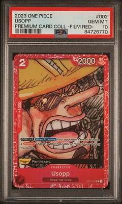 2023 One Piece Premium Card Collection -one Piece Film Red- 002 Usopp PSA 10