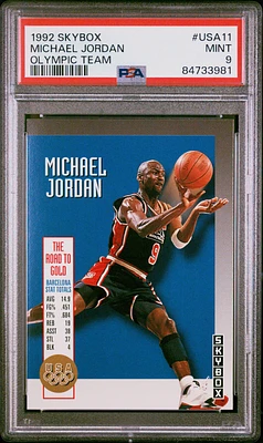 1992 Skybox Olympic Team Usa11 Michael Jordan PSA 9