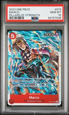 2023 One Piece Pillars Of Strength 013 Marco PSA 10