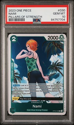 2023 One Piece Pillars Of Strength 030 Nami PSA 10