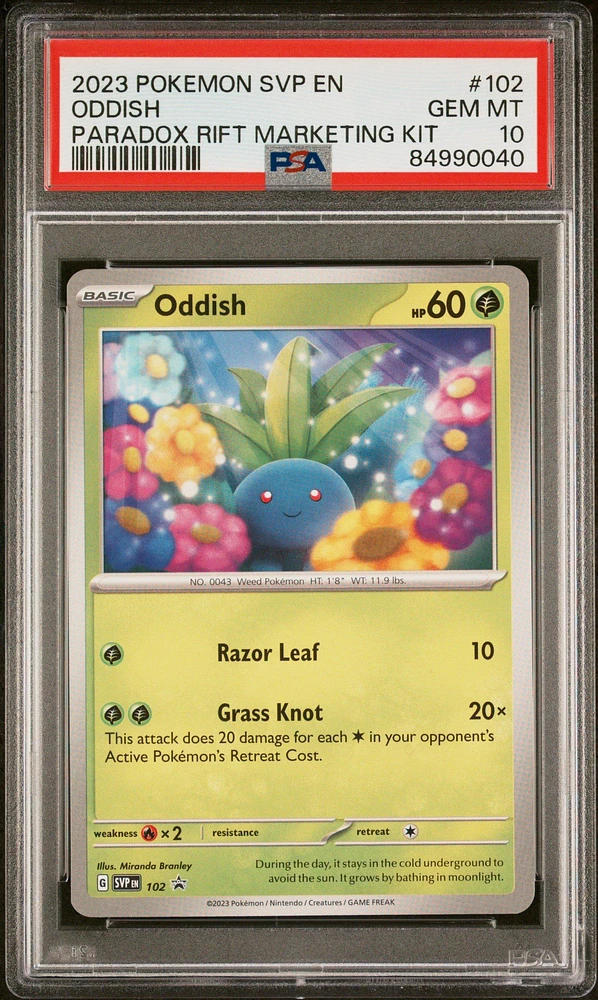 GameStop 2023 Pokemon Svp En-sv Black Star Promo 102 Oddish