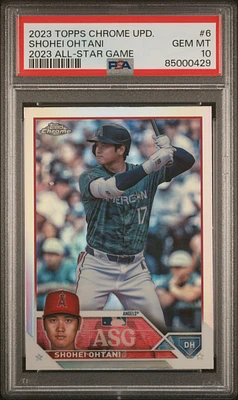 2023 Topps Chrome Update 2023 All-star Game 6 Shohei Ohtani PSA 10