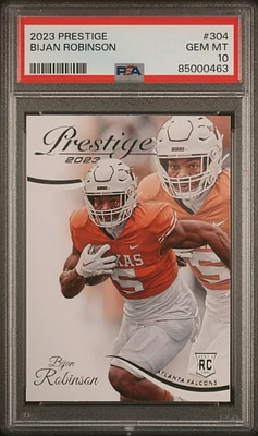 2023 Panini Prestige 304 Bijan Robinson PSA 10