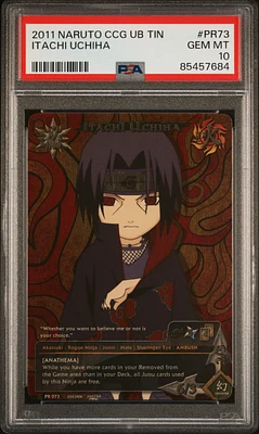 2011 Naruto Ccg Ultimate Battle Tins Pr073 Itachi Uchiha PSA 10