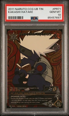 2011 Naruto Ccg Ultimate Battle Tins Pr071 Kakashi Hatake PSA 10