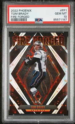 2022 Panini Phoenix Fire Forged Ff1 Tom Brady PSA 10