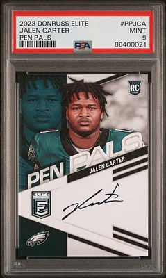 2023 Panini Donruss Elite Pen Pals Ppjca Jalen Carter PSA 9