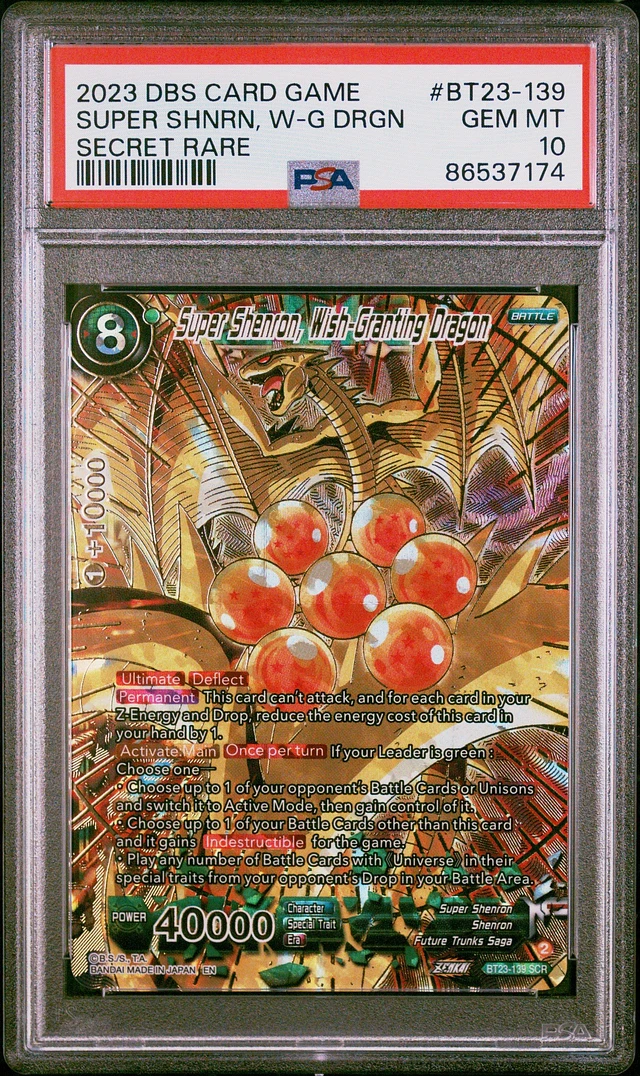 dragon ball super card game shenron Syn Shenron UGM6-044 SR Super Dragon Ball Heroes Mint Card SDBH