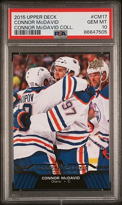 2015 Upper Deck Connor Mcdavid Collection Cm- Connor Mcdavid PSA 10