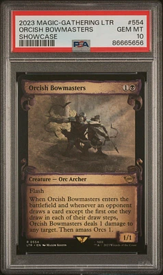 2023 Magic The Gathering Tales Of Middle-earth 554 Orcish Bowmasters Showcase PSA 10