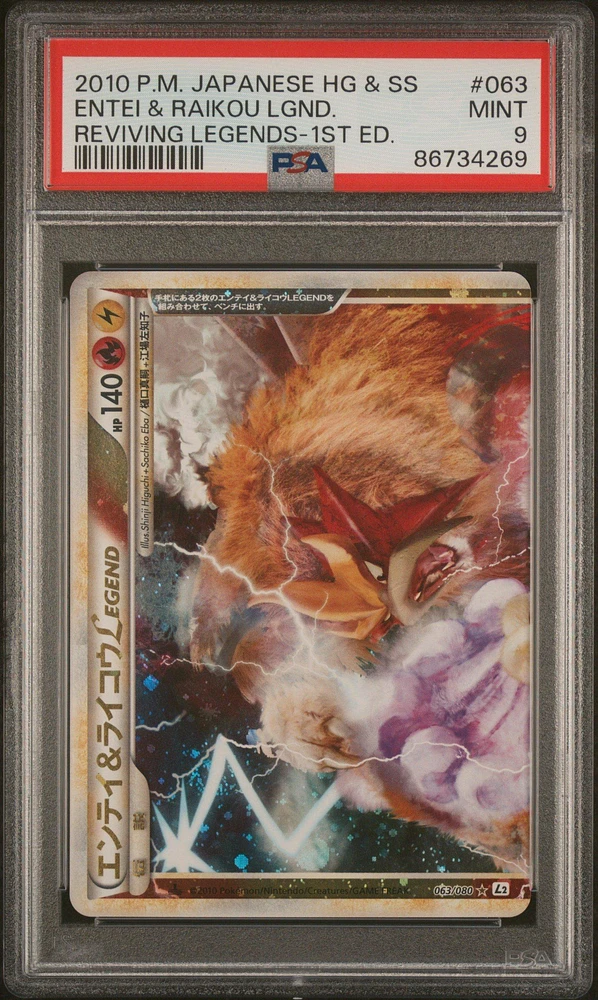 GameStop 2010 Pokemon Japanese Reviving Legends Entei & Raikou 