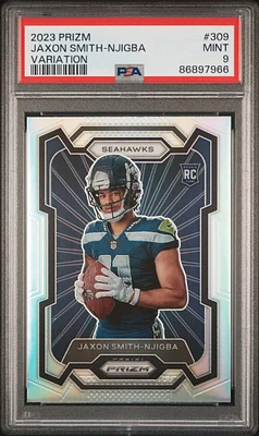 2023 Panini Prizm 309 Jaxon Smith-njigba Variation PSA 9