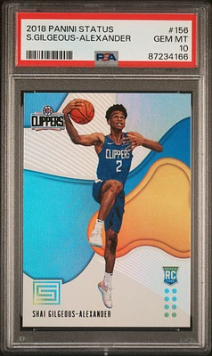 2018 Panini Status Shai Gilgeous-alexander PSA 10