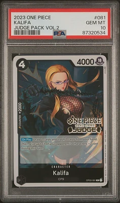 2023 One Piece Judge Pack Volume 2 081 Kalifa PSA 10