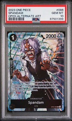 2023 One Piece Pillars Of Strength 086 Spandam PSA 10