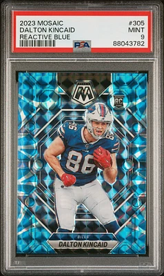 2023 Panini Mosaic 305 Dalton Kincaid PSA 9