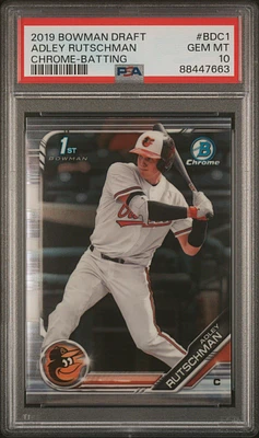 2019 Bowman Draft Bdc1 Adley Rutschman Chrome-batting PSA 10