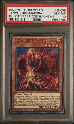 2022 Yu-gi-oh! Gfp2-ghosts From The Past: The 2nd Haunting En085 Tenyi Spirit-mapura 1st Edition PSA 10