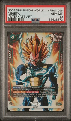 2024 Dragon Ball Super Card Game Fusion World Awakened Pulse Fb01-096 Vegeta Alternate Art PSA 10