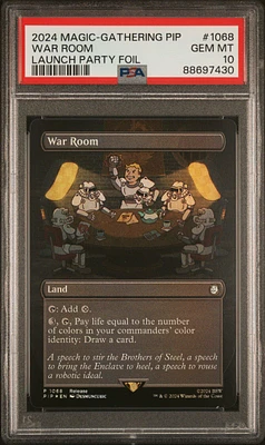 2024 Magic The Gathering Fallout 1068 War Room PSA 10