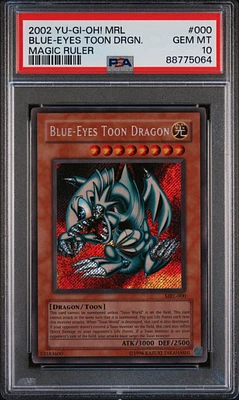 2002 Yu-gi-oh! Mrl-magic Ruler 000 Blue-eyes Toon Dragon PSA 10