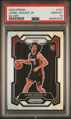 2023 Panini Prizm 137 Jaime Jaquez Jr. Silver Prizm PSA 10