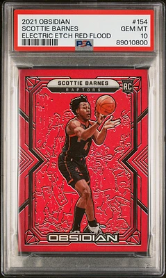 2021 Panini Obsidian 154 Scottie Barnes PSA 10